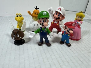 7 Pc SUPER MARIO BROTHERS ACTION FIGURES Toys Video Gamer - Picture 1 of 4