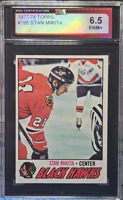 77-78 Topps Stan Mikita KSA 6.5 🚨🚨🚨 Chicago Blackhawks  - Image 1 of 2