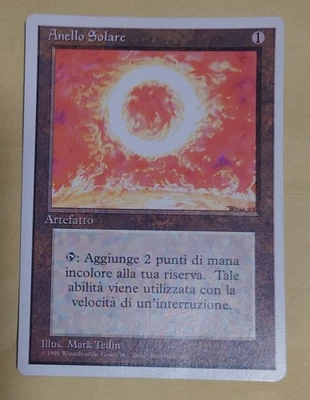 MTG Sol Ring Revised Italian Version Magic the Gathering Used - Image 1 of 2