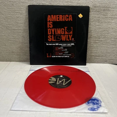 AMERICA IS DYING SLOWLY EastWest ED-5858 LP Sampler Promo Red Vinyl 1996 Record - Image 1 of 4