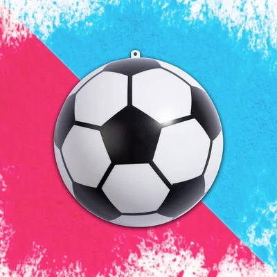 Gender Reveal Soccer Ball - Pink and Blue Powder Kit for Baby Boy Girl Gender Re - Image 1 of 4