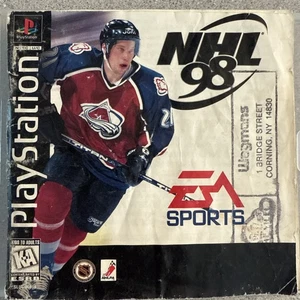 NHL 98 PS1 PlayStation 1 Hockey Game (Aftermarket Case) W/ Manual - Picture 1 of 4