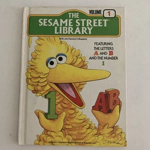 Die Sesamstraßenbibliothek Band 1 70er Jahre Hardcover Vintage Buch - Bild 1 von 5