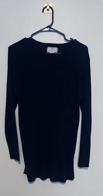 Express Sweater Dress Women’s  Large L Black Mini Stretch Tunic Bodycon *read* - Image 1 of 4