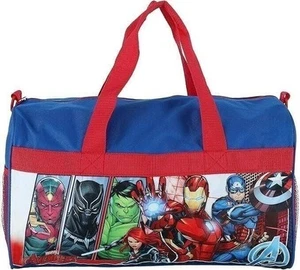 Avengers Boys 18" Duffel Bag Carry-On Black Panther Hulk Ironman Captain America - Picture 1 of 5