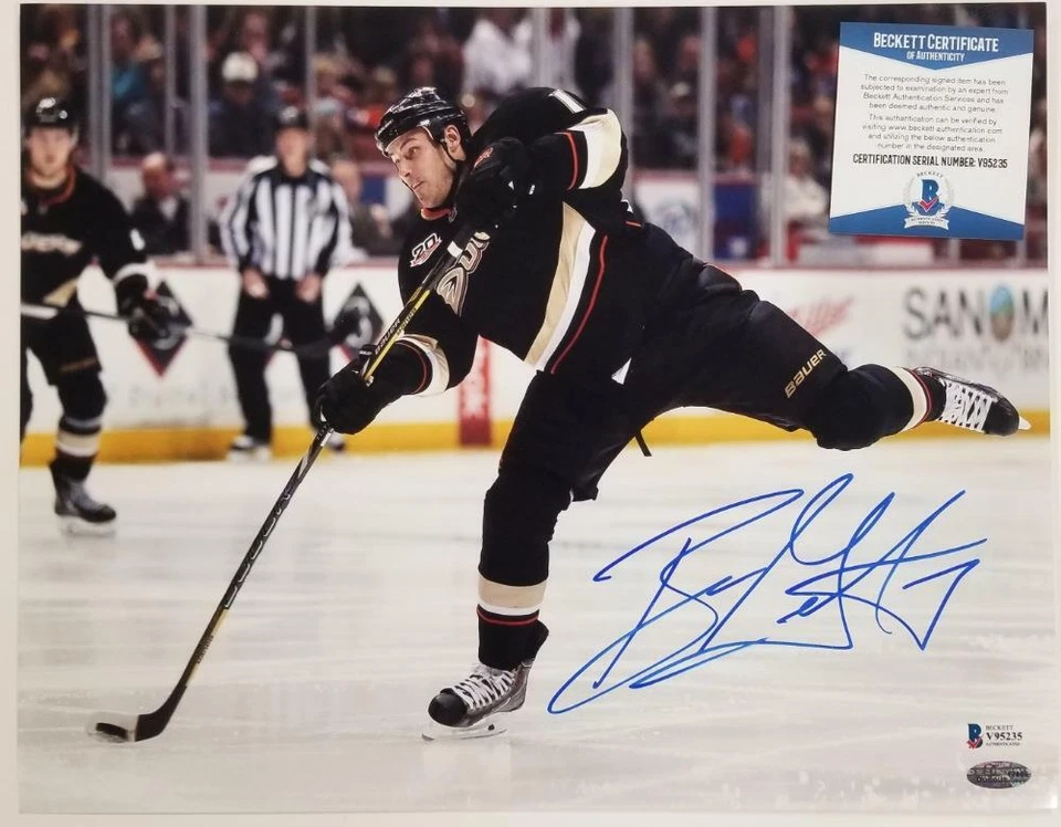Foto firmada por Ryan Getzlaf 11x14 autógrafo de los patos de Anaheim ~ certificado de autenticidad Beckett BAS Foto 1 de 1