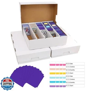 EBOAUSI Storage Box 5 Row - Monster Box Holds 3950-Count Cards for Organizati - Picture 1 of 5