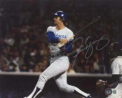 FOTO 8x10 firmada autografiada por steve yeager dodgers serie mundial héroe beckett bas Foto 1 de 2