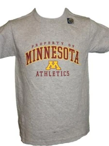 New Property of Minnesota Golden Gophers Youth Sizes M-L Gray Shirt - Picture 1 of 4