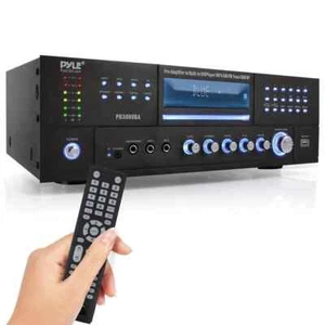 Receptor Amplificador Estéreo Bluetooth Pyle PDA6BU.5, Radio FM/USB/sd NUEVO. - Imagen 1 de 6
