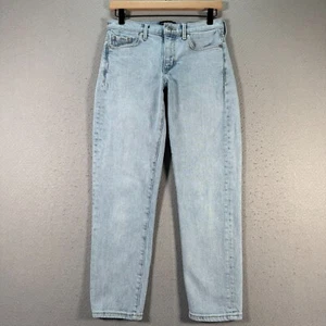 Banana Republic Premium Jeans Womens 25 Mid Rise Straight Leg Blue Light Wash - Picture 1 of 17