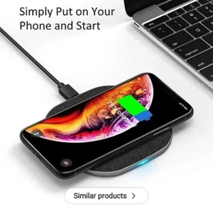 New Fast Wireless Charger Charging Pad For Apple iPhone 12/15 & Samsung's UK - Picture 1 of 4