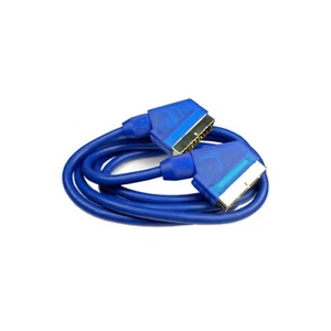 Cavo Scart Placcato Oro Completamente Cablaggiato 21 Pin Blu 3,0m Skymaster - Bild 1 von 1