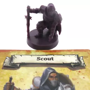 HEROQUEST: Rise Of The Dread Moon SCOUT MERCENARY Mini & Card NEW!! - Picture 1 of 3