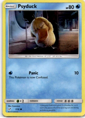 Pokemon -  Detective Pikachu -  Psyduck 7/18 - Holo rare - NM/M - Image 1 of 2