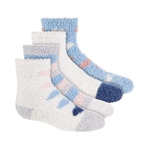 Trimfit Big Girls 4-Pack Retro Hearts Cozy Crew Socks, NWT, Size 7-9 - Picture 1 of 3
