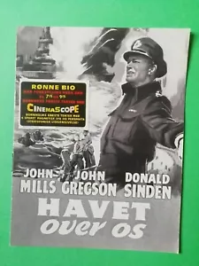 Danish Film Program"Above Us The Waves" John Mills.Donald Sinden.John Gregson. - Picture 1 of 5
