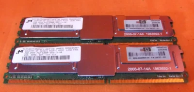 397413-S21 HP 397413-B21 4GB (2X 2GB) PC2-5300F-5 667MHz DDR2 ECC Registered Kit - Image 1 of 2