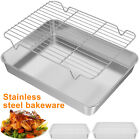 Baking Tray with Rack and Lid Stainless Steel Oven Trays with Rack ^