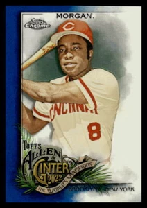 2022 Topps ALLEN & GINTER CHROME JOE MORGAN BLUE REFRACTOR 3/150 REDS #140 - Picture 1 of 2