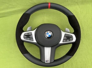 BMW G30 G31 G32 M SPORT ALCANTARA STEERING WHEEL Paddle Shift Complete 5 Series - Bild 1 von 24