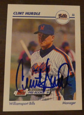 AUTOGRAPHED 1991 Line Drive AA #649 Clint Hurdle MGR