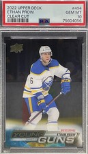 2022-23 Upper Deck ETHAN PROW #494 Young Guns CLEAR-CUT EXCLUSIVES 🔥 PSA 10 🔥