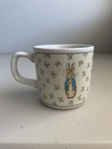 Vintage Peter Rabbit Teacup Mug Floral Print Small Size Coffee Tea Book - Picture 1 of 4