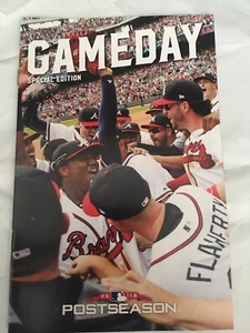 Atlanta Braves Game Program 2018 Postseason NLDS LA Dodgers Acuña Grand Slam - Picture 1 of 2