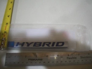 HONDA HYBRID ACCORD 14 15 FENDER BLUE LETTERS CHROME EMBLEM BAGDE OEM NEW - Bild 1 von 1