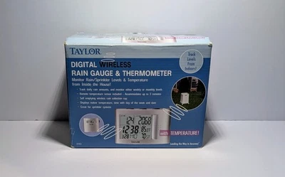 Taylor 2751 Pluviómetro Digital Inalámbrico y Termómetro Caja Abierta Nuevo Foto 1 de 4