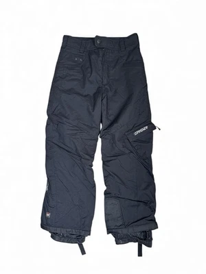 Pantalones de esquí de nieve negros aislados Spyder jóvenes niños/niñas talla 14 Foto 1 de 4