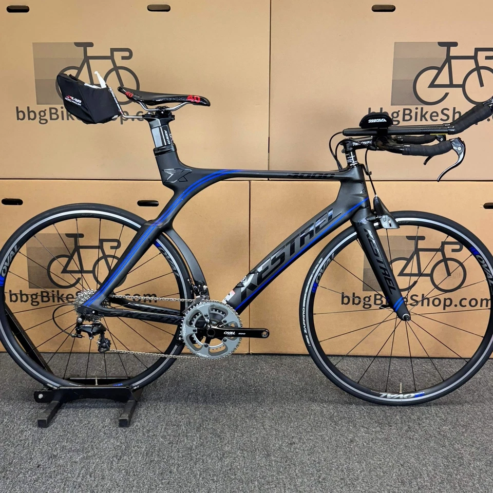 Bicicleta de carbono de triatlón usada Kestrel 4000, 11 velocidades Shimano 105-2016, 57,5 (58 cm) Foto 1 de 4