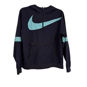 Nike Kids’ Pullover Nylon Hoodie Size XL Purple Crossover 1/4 Zip Swoosh - Picture 1 of 8