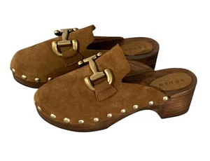 Boden Iris Snaffle Heeled Clogs Leather Women's Size EU 39 (Us 8) - Picture 1 of 8