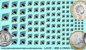 Lyran Commonwealth - 3rd Lyran Regulars - Waterslide Decals for Battletech - Bild 1 von 1