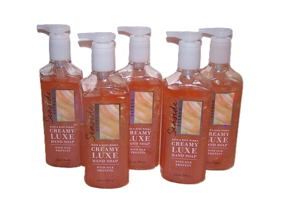 Seaside Citrus Creamy Luxe Hand Soap 8 oz Bath & Body Works Lot of 5 - Image 1 of 1