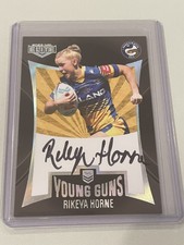 2022 NRL Elite -  Young Guns Black Signature - Rikeya Horne - Eels- 13/100