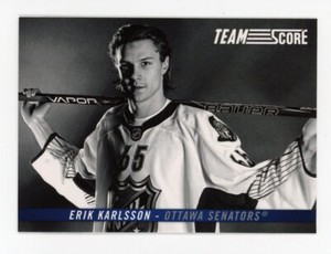 2012-13 Score ERIK KARLSSON Rare TEAM SCORE INSERT CARD #TS4 Ottawa Senators