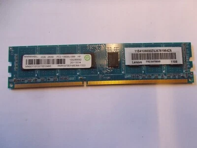 Ramaxel RAM 2GB 2Rx8 PC3-10600U -999 HF DDR3 Storage, # Su- 315 - Image 1 of 2