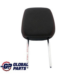 BMW F20 F22 Front Left Right Seat N/O/S Headrest Cloth Fabric Anthracite Red - Picture 1 of 12