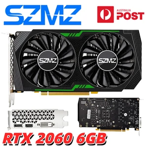 SZMZ NVIDIA GeForce RTX 2060 6GB Graphics Card GDDR6 HDMI DP Gaming Video GPU AU - Picture 1 of 17