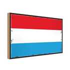 Holzschild Holzbild 30x40 cm Luxemburg Fahne Flagge Geschenk Deko