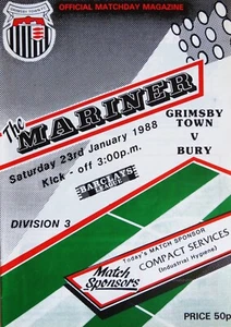 Grimsby Town v Bury 1987-88 - Division 3 - 23 January 1988 - Picture 1 of 1