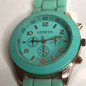 Geneva Mint Green Wrist Watch - Picture 1 of 7