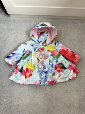 Baker by Ted Baker Baby Girls Mac Style Coat - Age 0 - 3 Months - Ex Condition! - Image 1 of 4