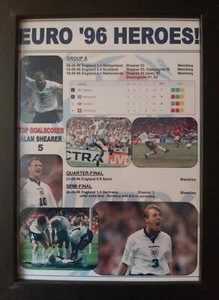 England Euro 96 semi-finalists - Pearce Gazza Shearer - 1996 - souvenir print - Picture 1 of 5