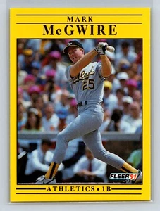 1991 Fleer Mark McGwire #17 Oakland Athletics - Picture 1 of 2