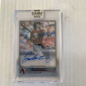 2022 Topps Clearly Authentic Rookie Auto Jake McCarthy #CAA-JM - Picture 1 of 2