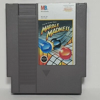 NES Marble Madness Arcade Classic Nintendo Game VG - Image 1 of 4